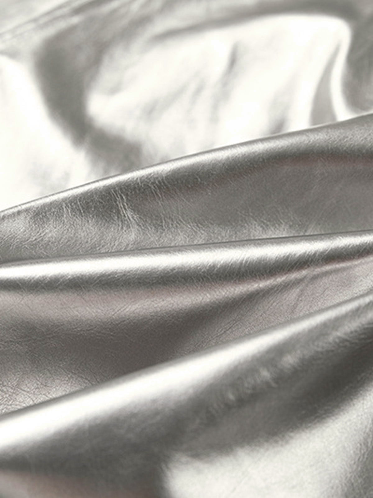 Number 11 Reflective Metallic Leather Track Jacket