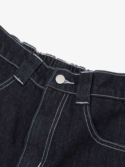 Vintage Topstitched Scimitar Jeans