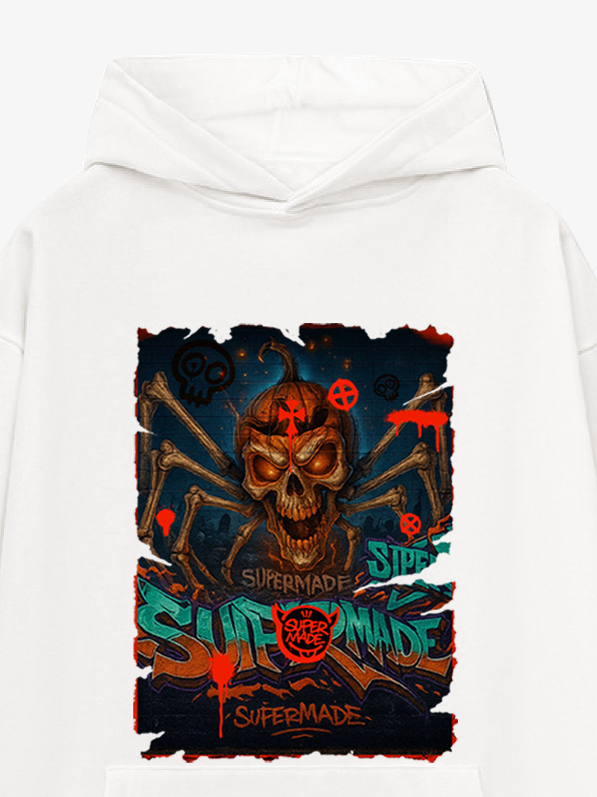 Bloody Dark Skull Spider Hoodie