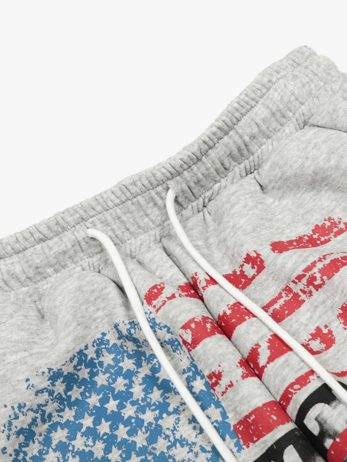 Retro Paratrooper Machete Pleated Design Printed Wide-Leg Pants