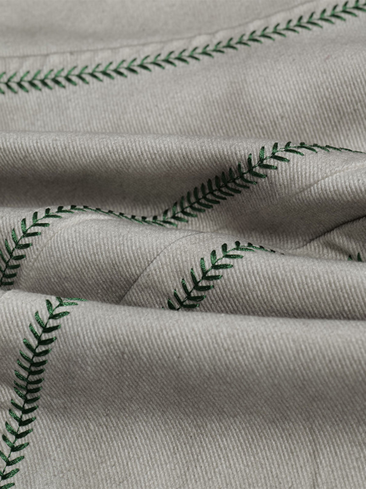 Stylish Wide-Leg Trousers with Unique Embroidered Design for Women