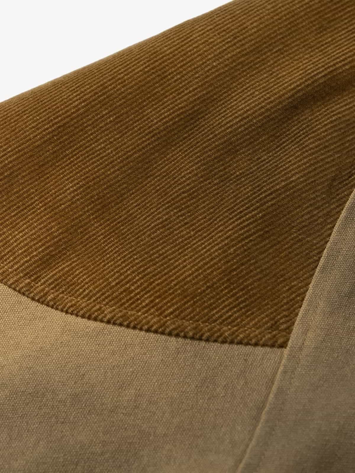 Winter-Ready Corduroy Jacket with Faux Fur Trim for Men