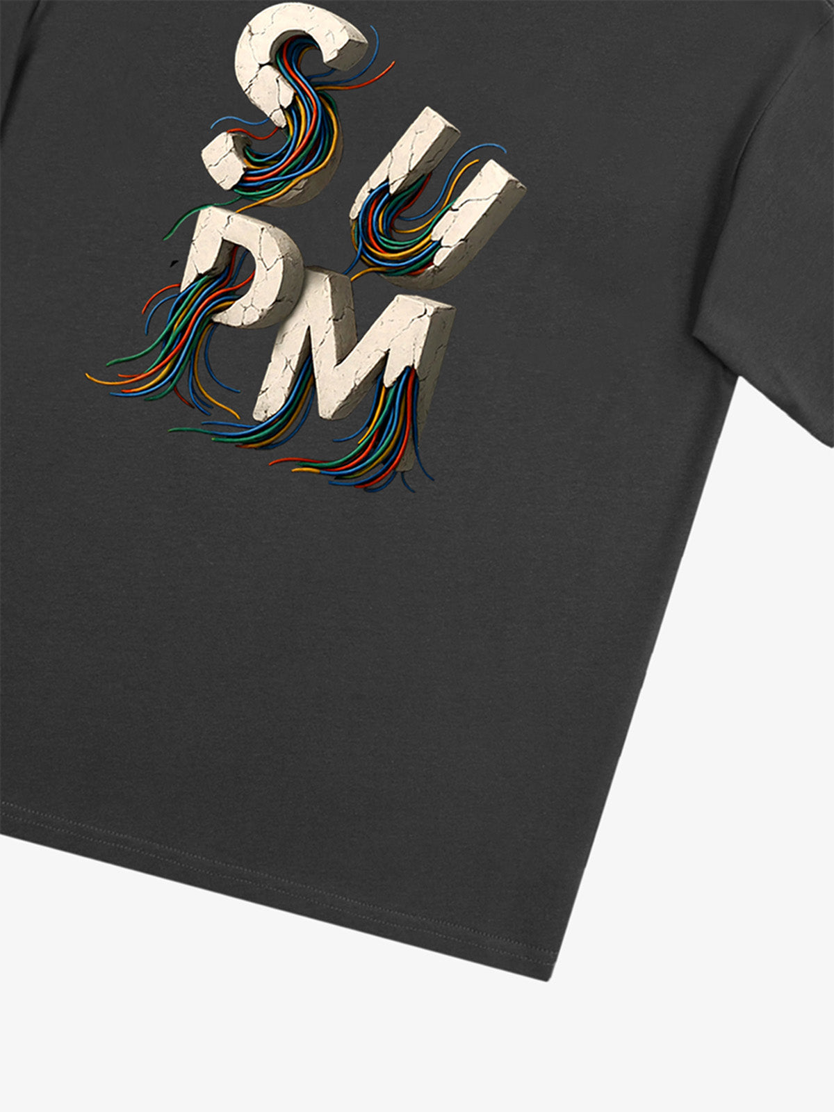 supm cable graphic T-shirt