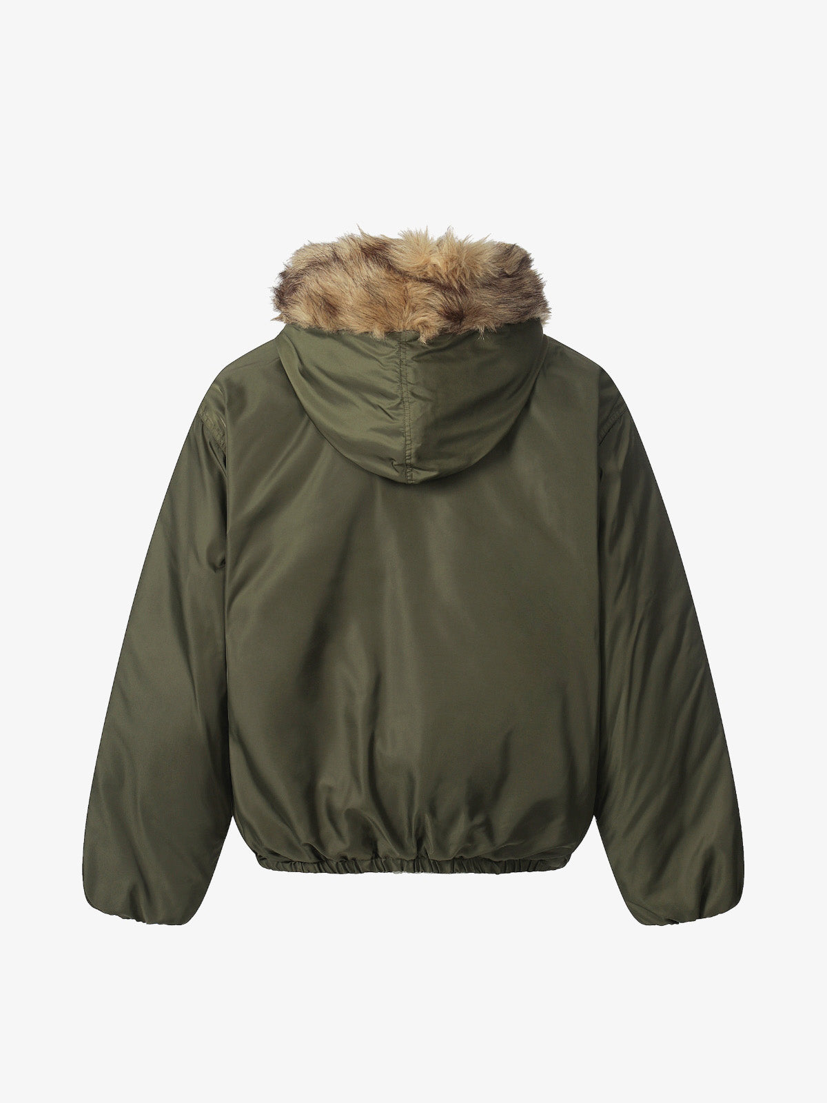 Winter Warmth Faux Fur Trimmed Bomber Jacket for Women