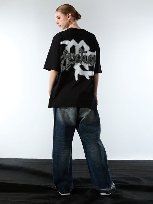 Retro Cupid Rhinestone Graphic T-Shirt