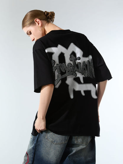 Retro Cupid Rhinestone Graphic T-Shirt