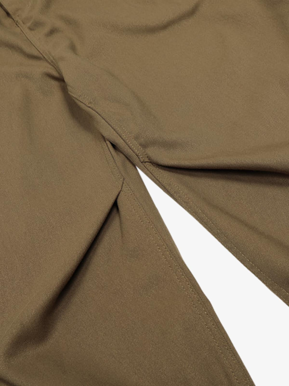 Olive Green Wide-Leg Cargo Trousers with Adjustable Belt and Side Pockets