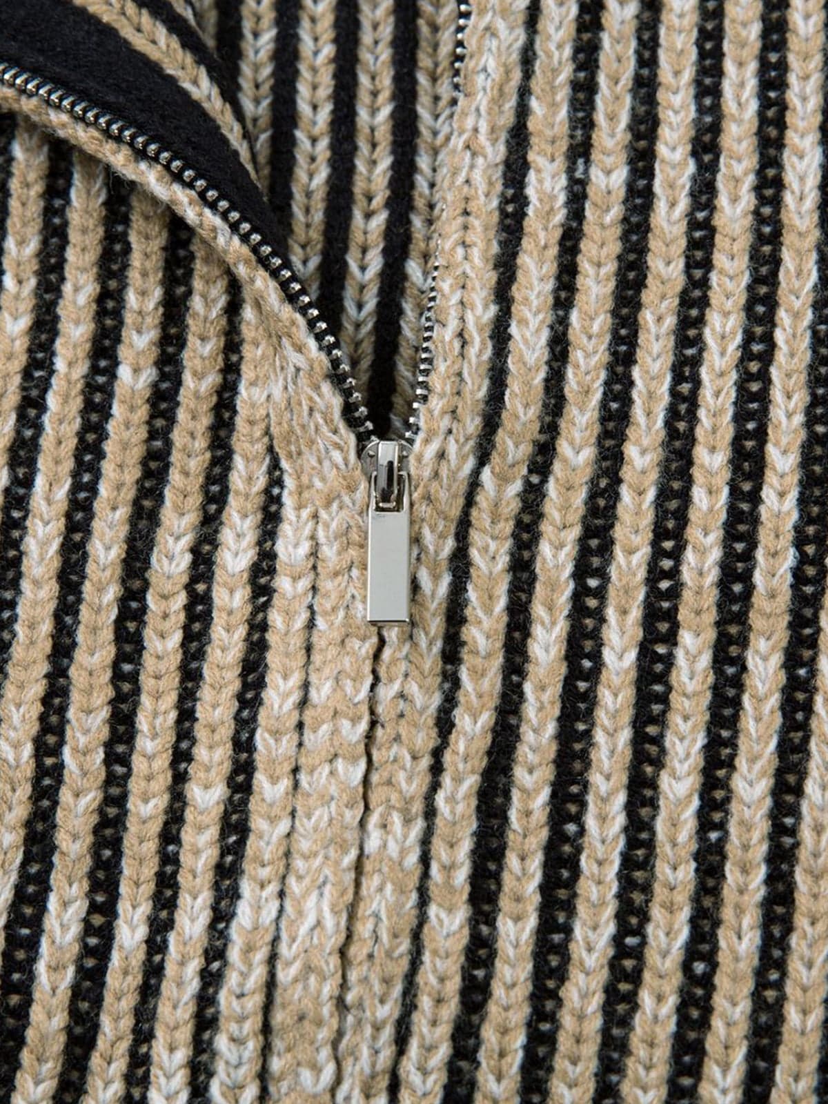 Striped Zip-Up Jacket for Casual Elegance