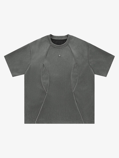 Functional Deconstructed Split Short-sleeved T-shirt