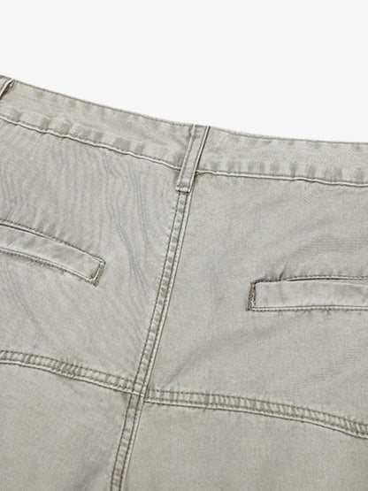 Wide-Leg Cargo Pants with Unique Pocket Design for Casual Style