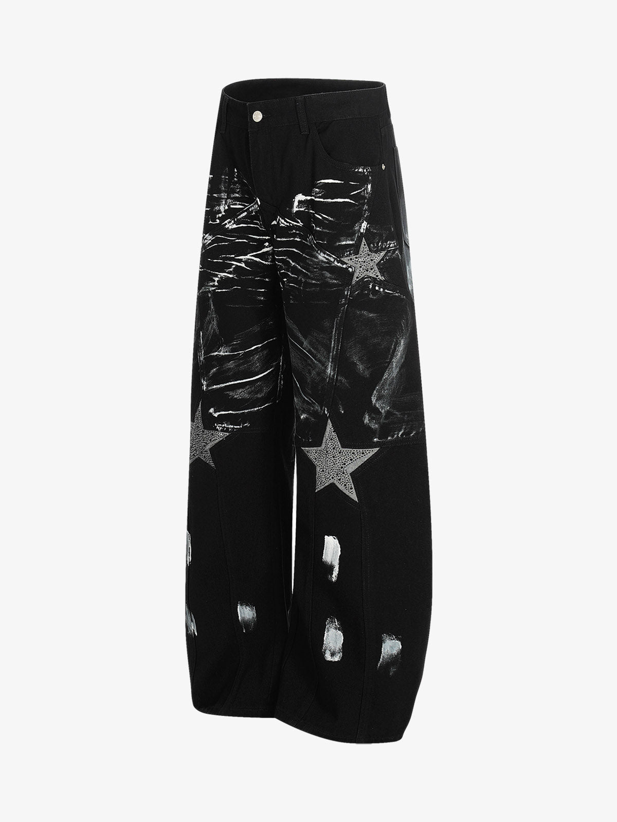 Street Star Painted Barrel Jeans