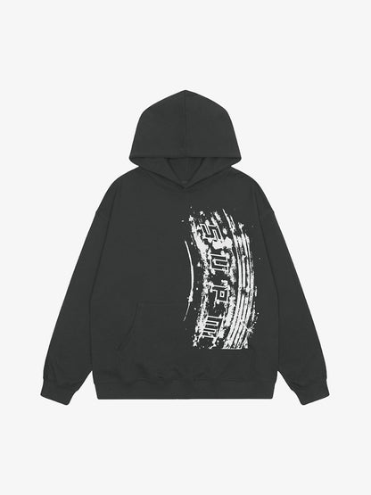 SUPM Tire track pattern design Hoodie