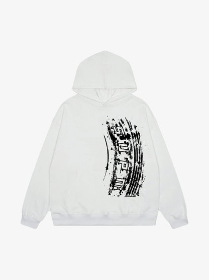 SUPM Tire track pattern design Hoodie