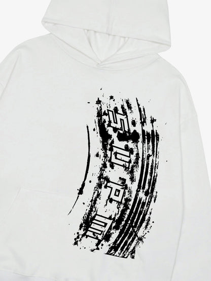 SUPM Tire track pattern design Hoodie