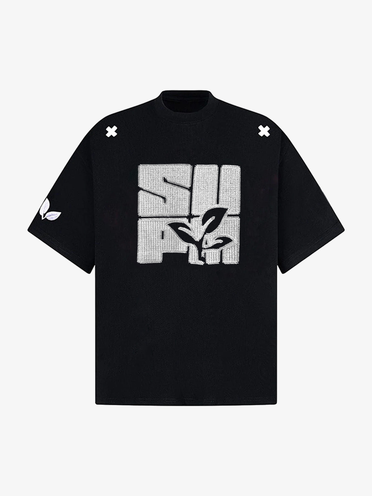 Floral Graphic Print T-Shirt - 2473