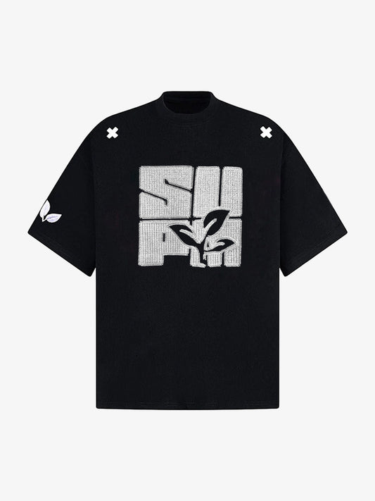 Floral Graphic Print T-Shirt - 2473