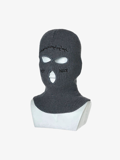 Thesupermade Retro Hip-hop Fun Knitted Balaclava