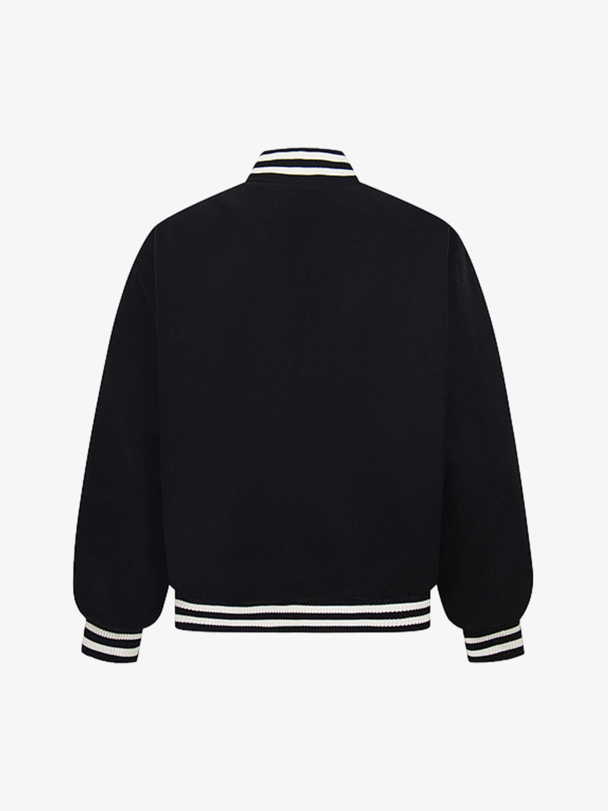 Stylish Black Bomber Jacket with Unique Leather Patch Design for Men