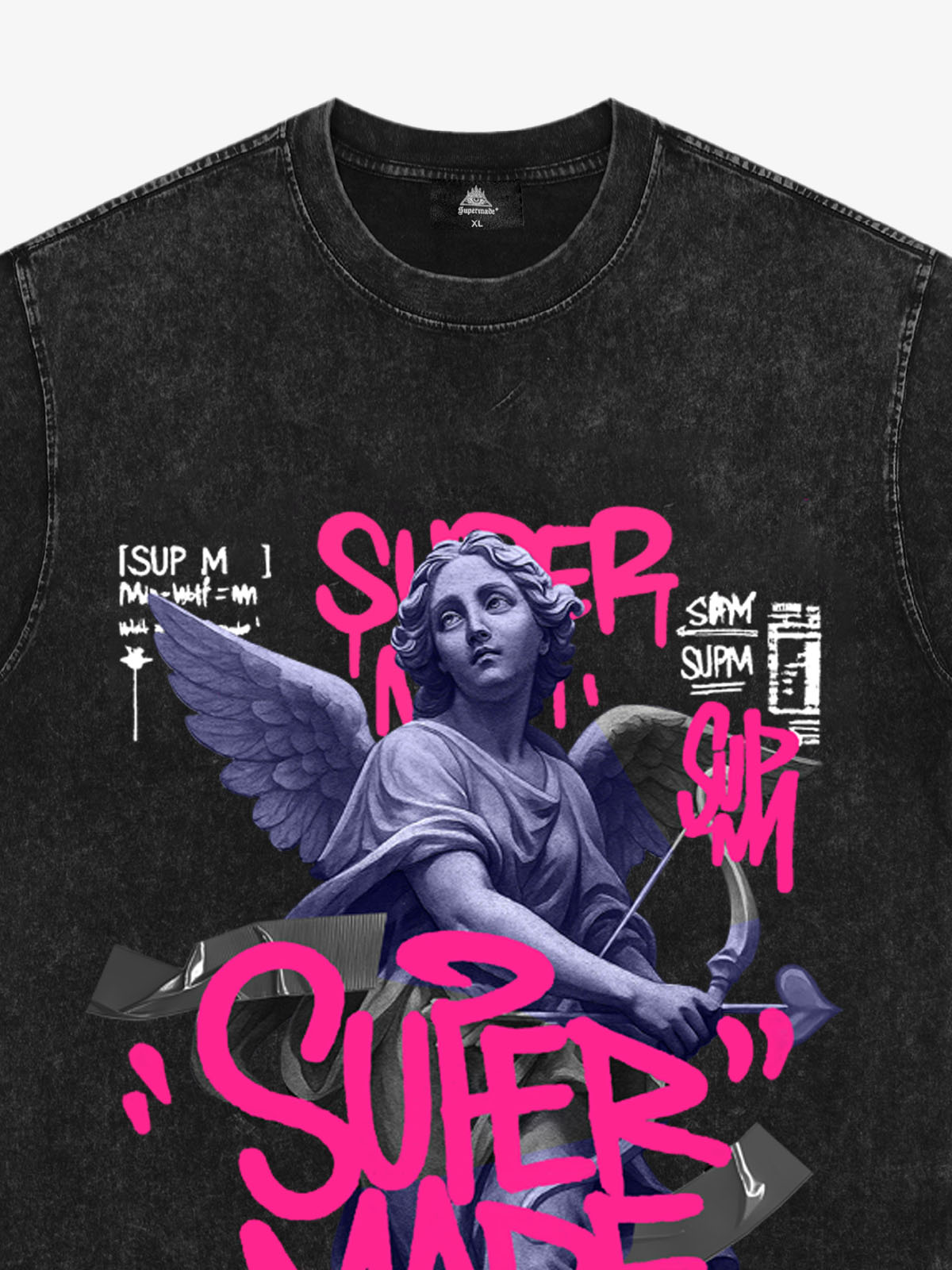 Street Lucky Angel graphic design T-shirt