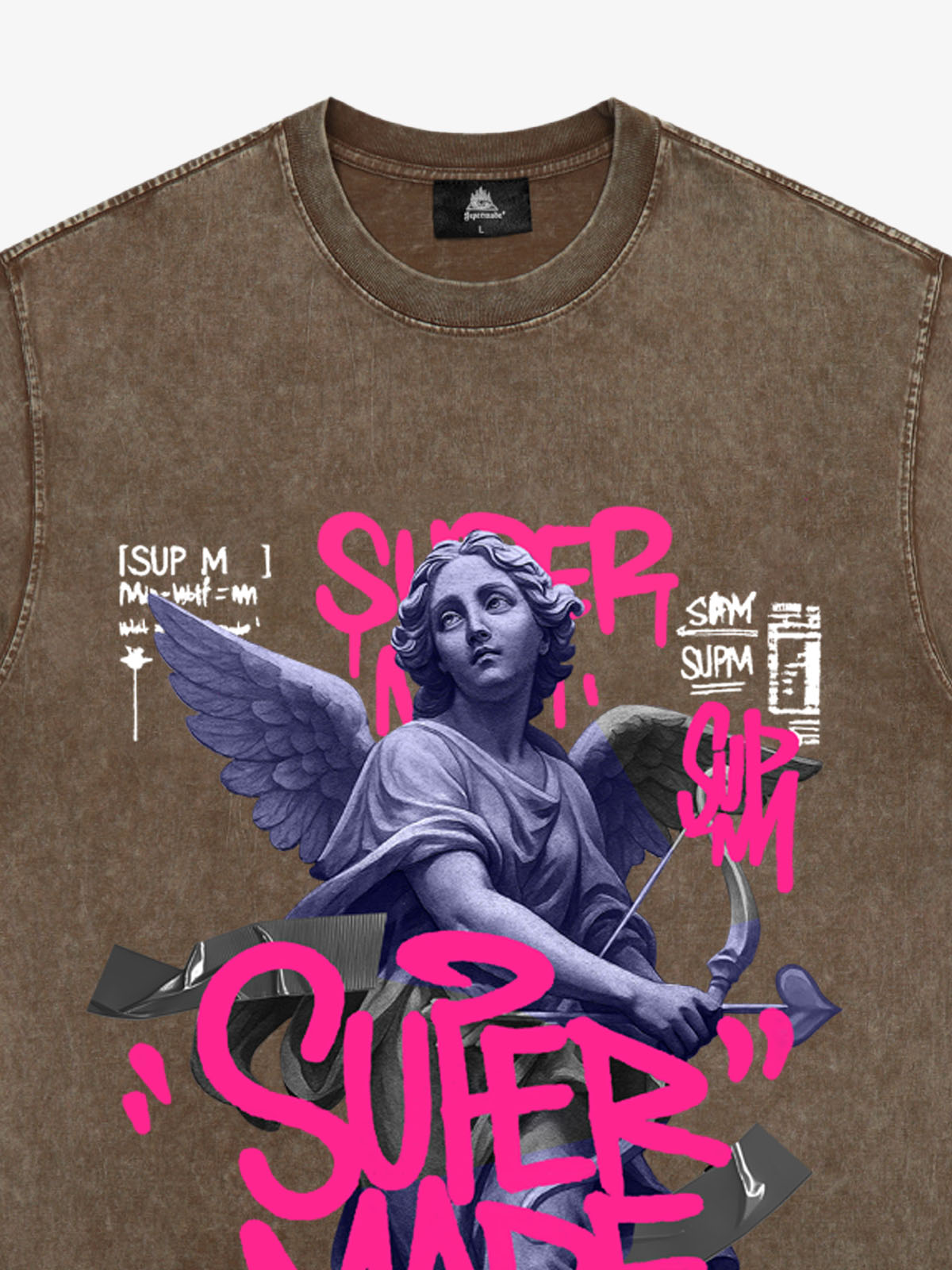 Street Lucky Angel graphic design T-shirt