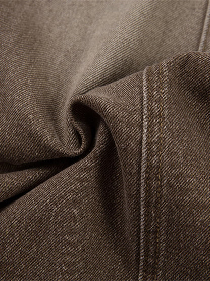 High-Waisted Wide-Leg Cargo Pants with Unique Pocket Design