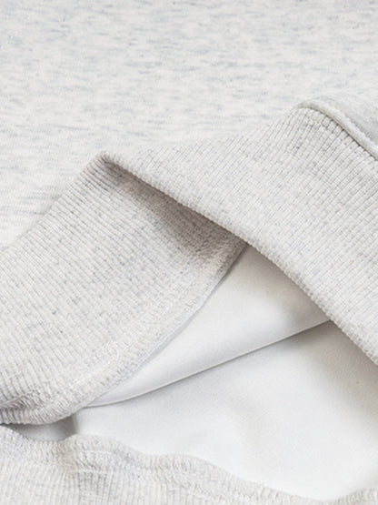 Retro Contrast Color Letter Print Hoodie