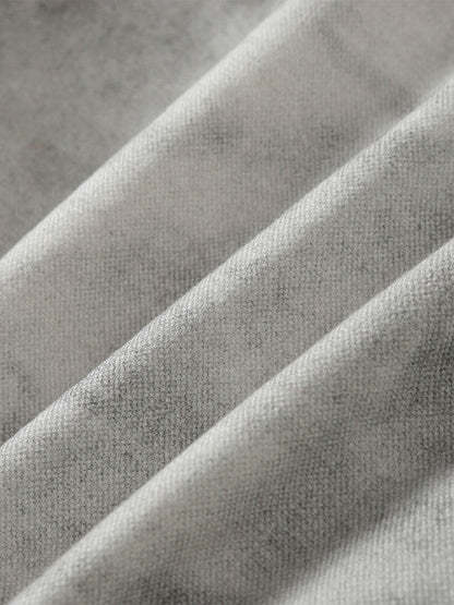 Thesupermade Washed Distressed Fur Hooded Jacket