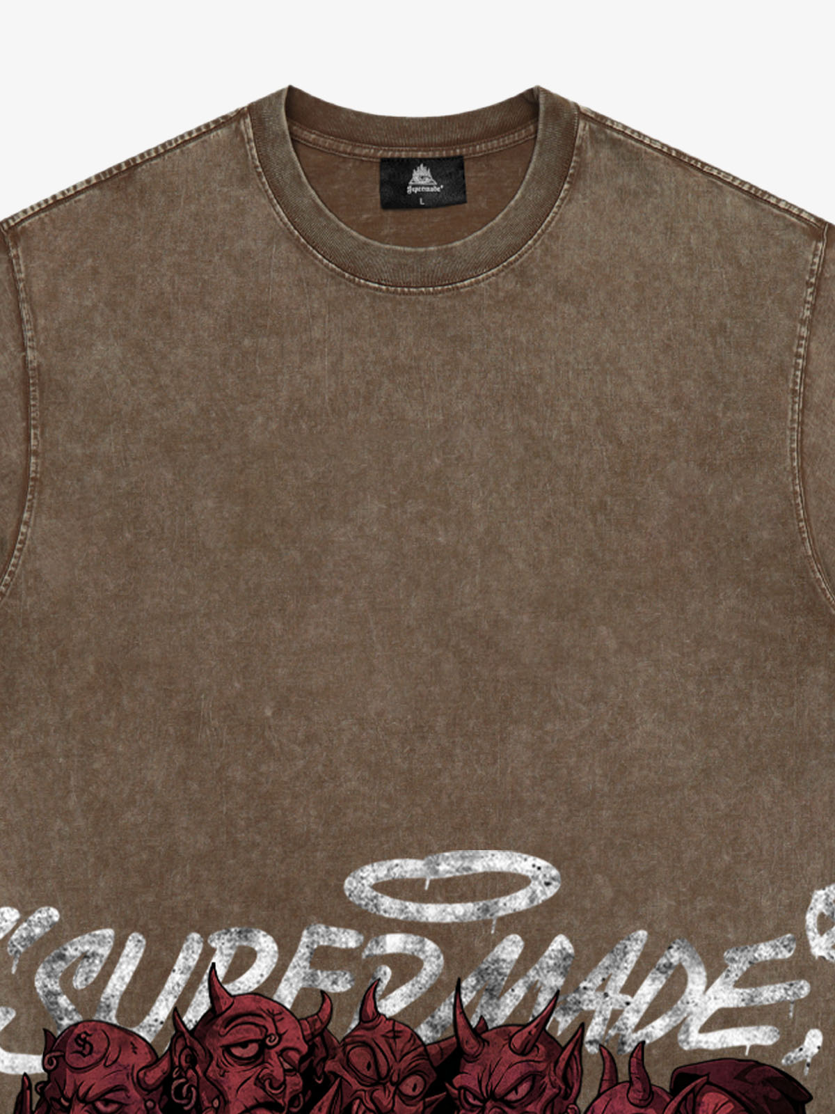 Thesupermade Dark Devil Maniac's Gothic Graffiti T-shirt