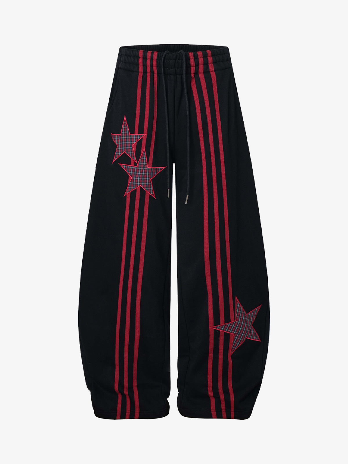 Stylish Star-Embellished Wide-Leg Pants for Casual Wear