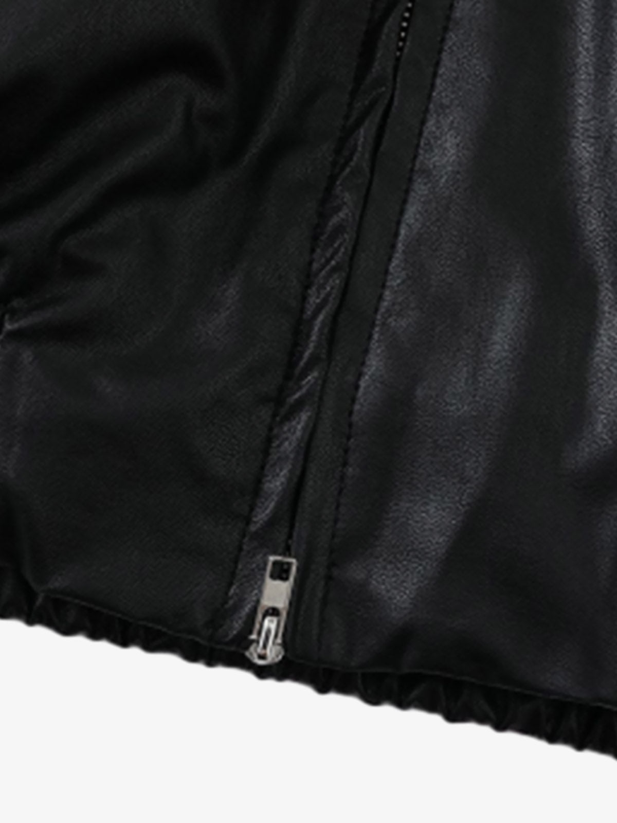 Stylish Black Puffer Jacket with High Neck and Bubble Sleeves for Women