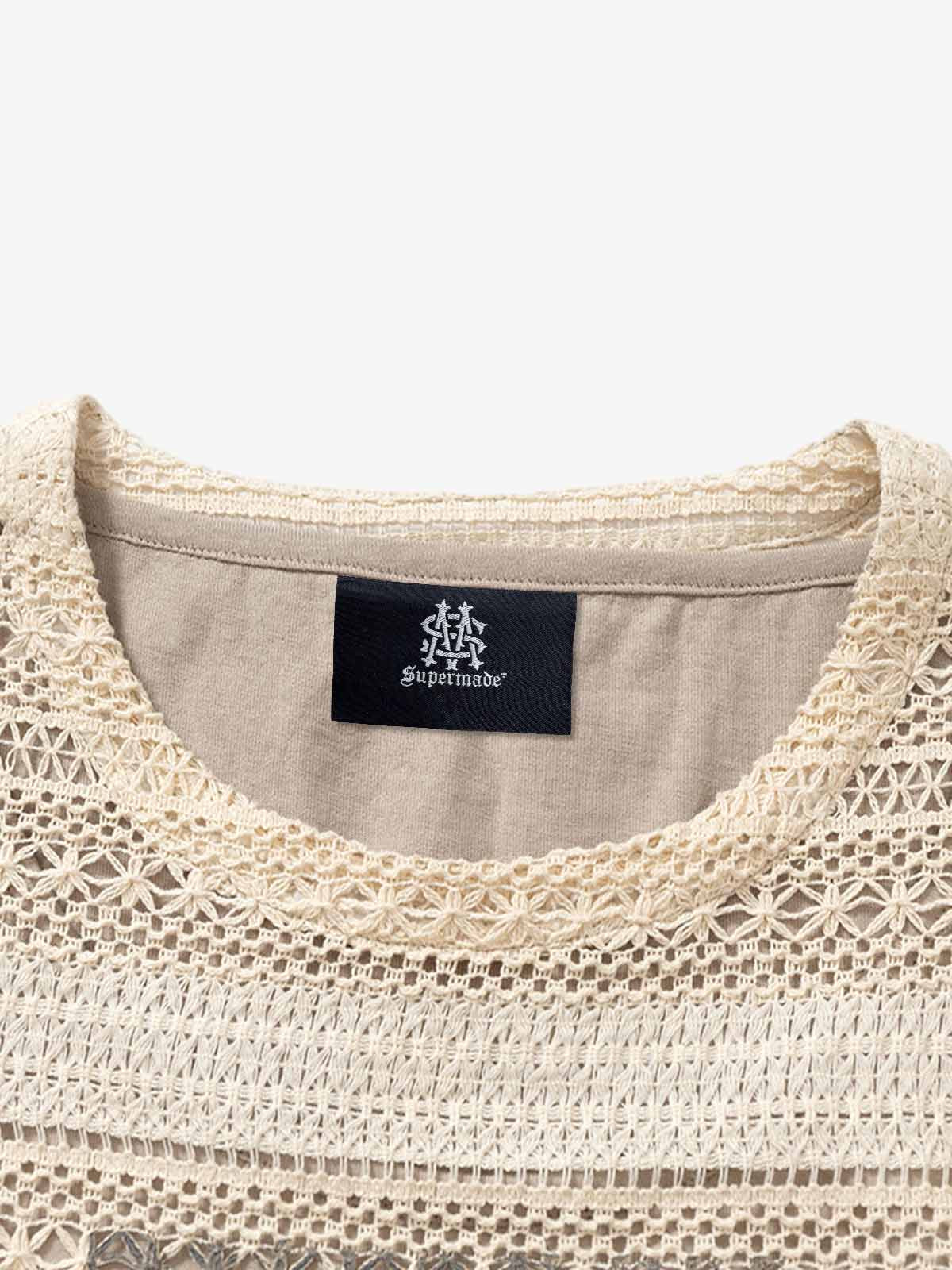 Hollow Portrait Totem Lined Blouse