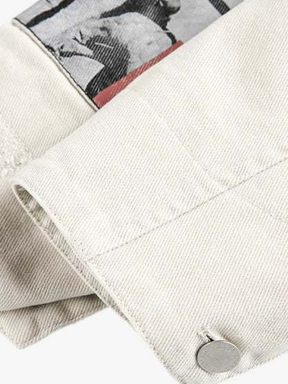 Street Washed Distressed Detroit Jacket