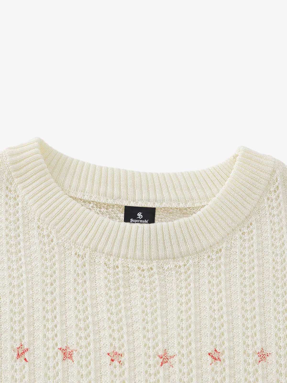 Stylish Knit Sweater with Bold Number Design for Casual Wear