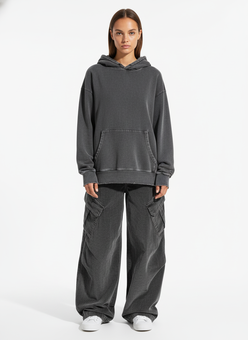 Retro Washed Distressed Deconstructed Patchwork Barrel Jeans