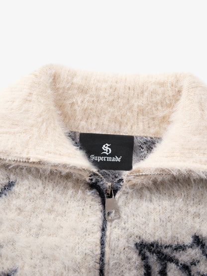 Cozy Pink Patterned Sweater for Women - Perfect for Fall and Winter Outfits