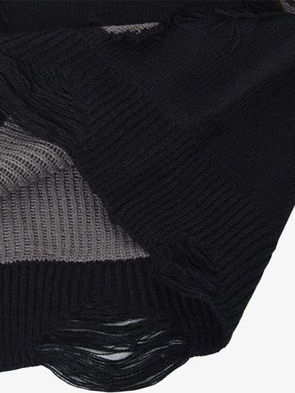 Skull Pattern Knit Sweater for Bold Fashion Statements