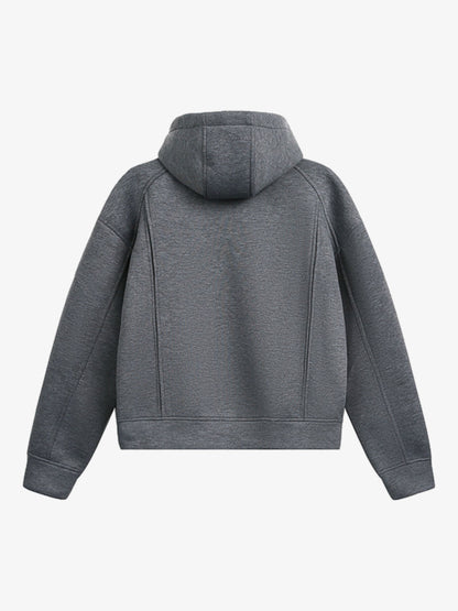 Stylish Hooded Zip-Up Sweatshirt for Everyday Wear