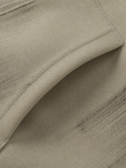 Retro Wasteland Star-Print Brush Ink Print Cardigan Hoodie