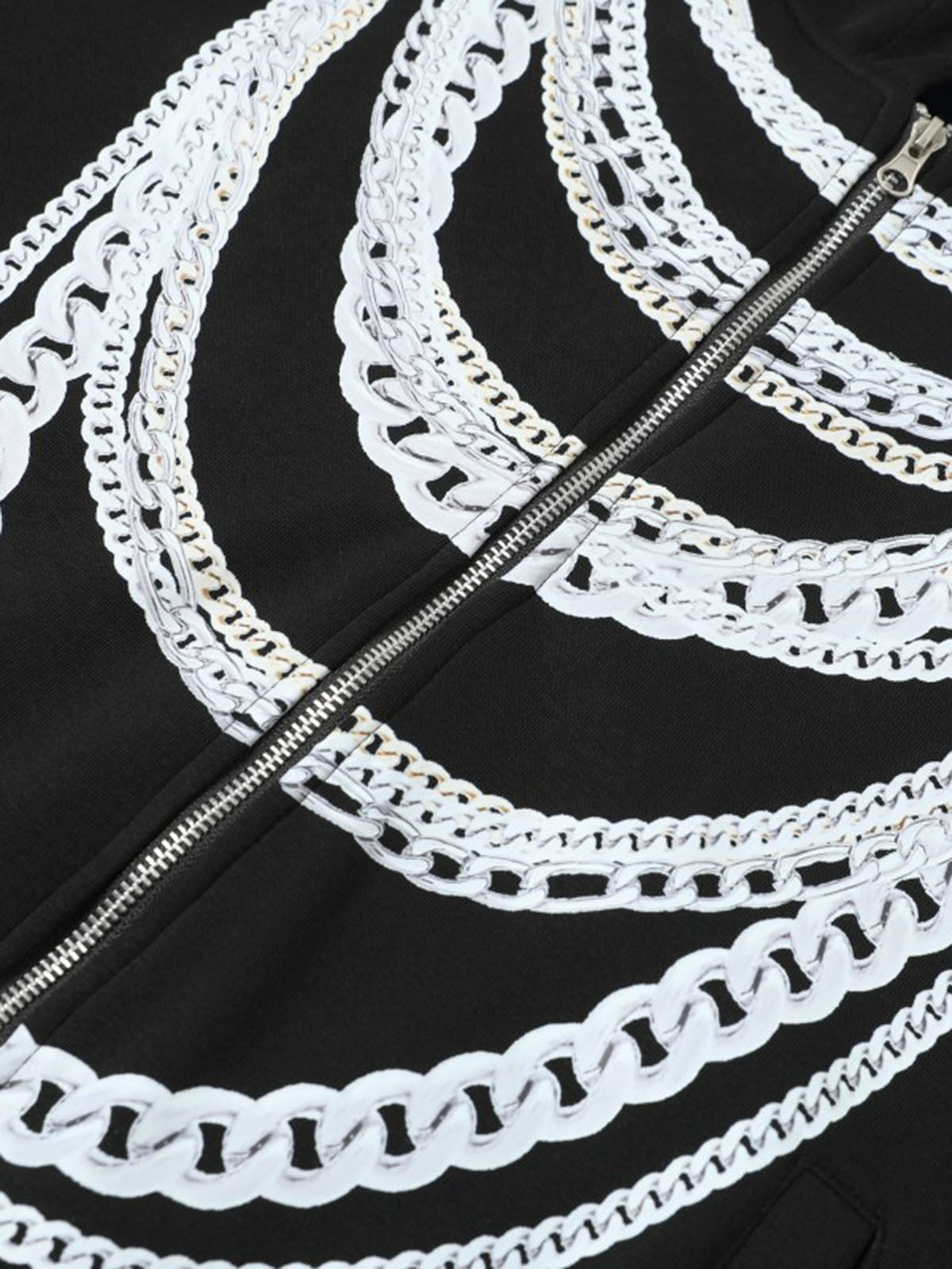 Stylish Chain-Embellished Hoodie for Modern Streetwear Enthusiasts