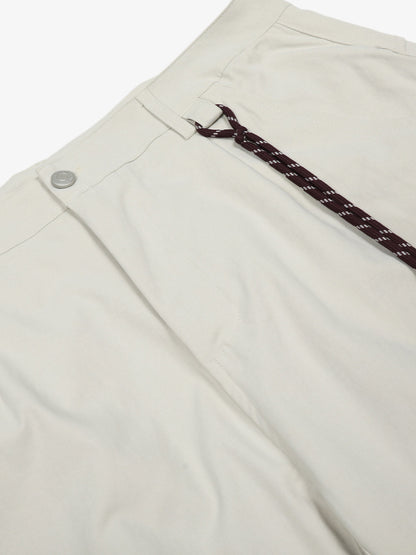 Belted Houndstooth Blazer Pants