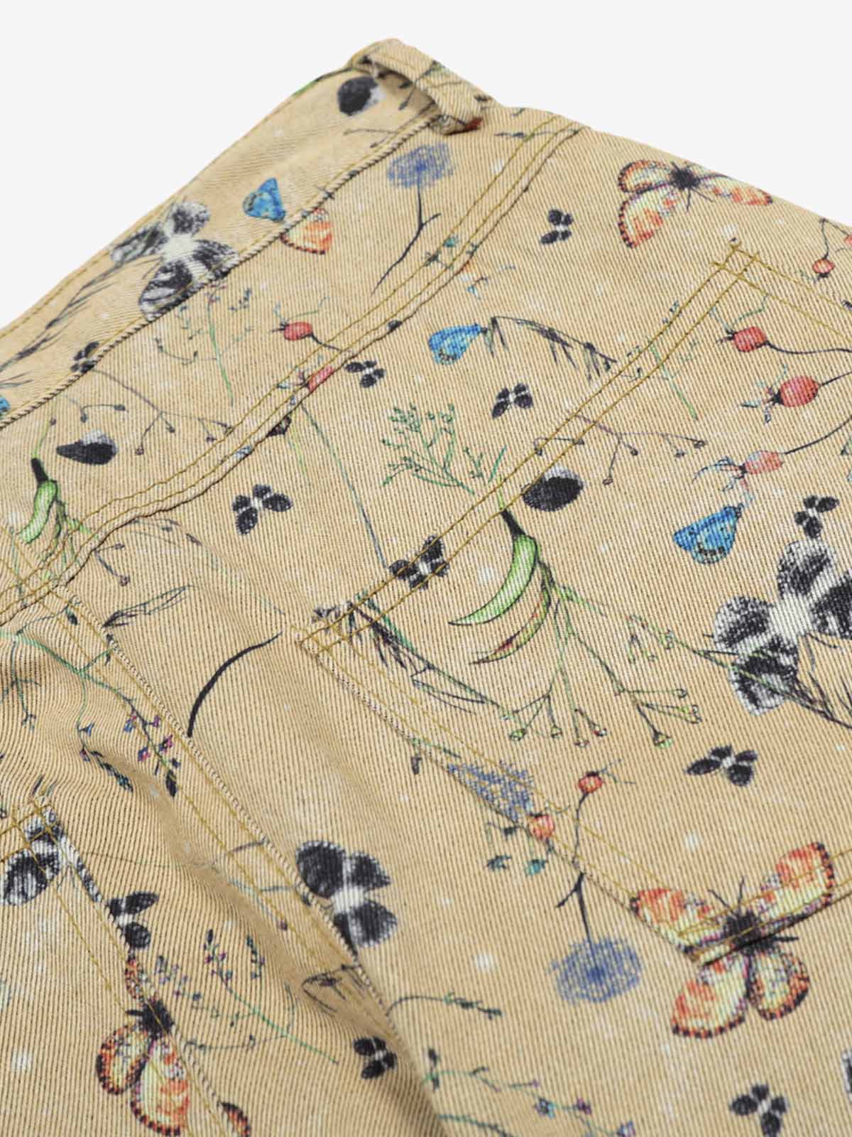 Retro Jacquard Straight-Leg Personalized Work Pants