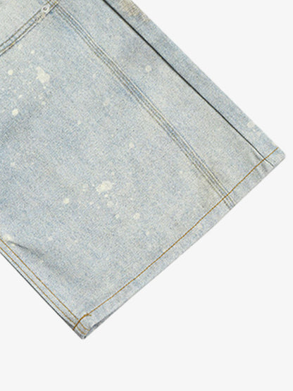 Multi-Keychain Heart Digital Printed Jeans