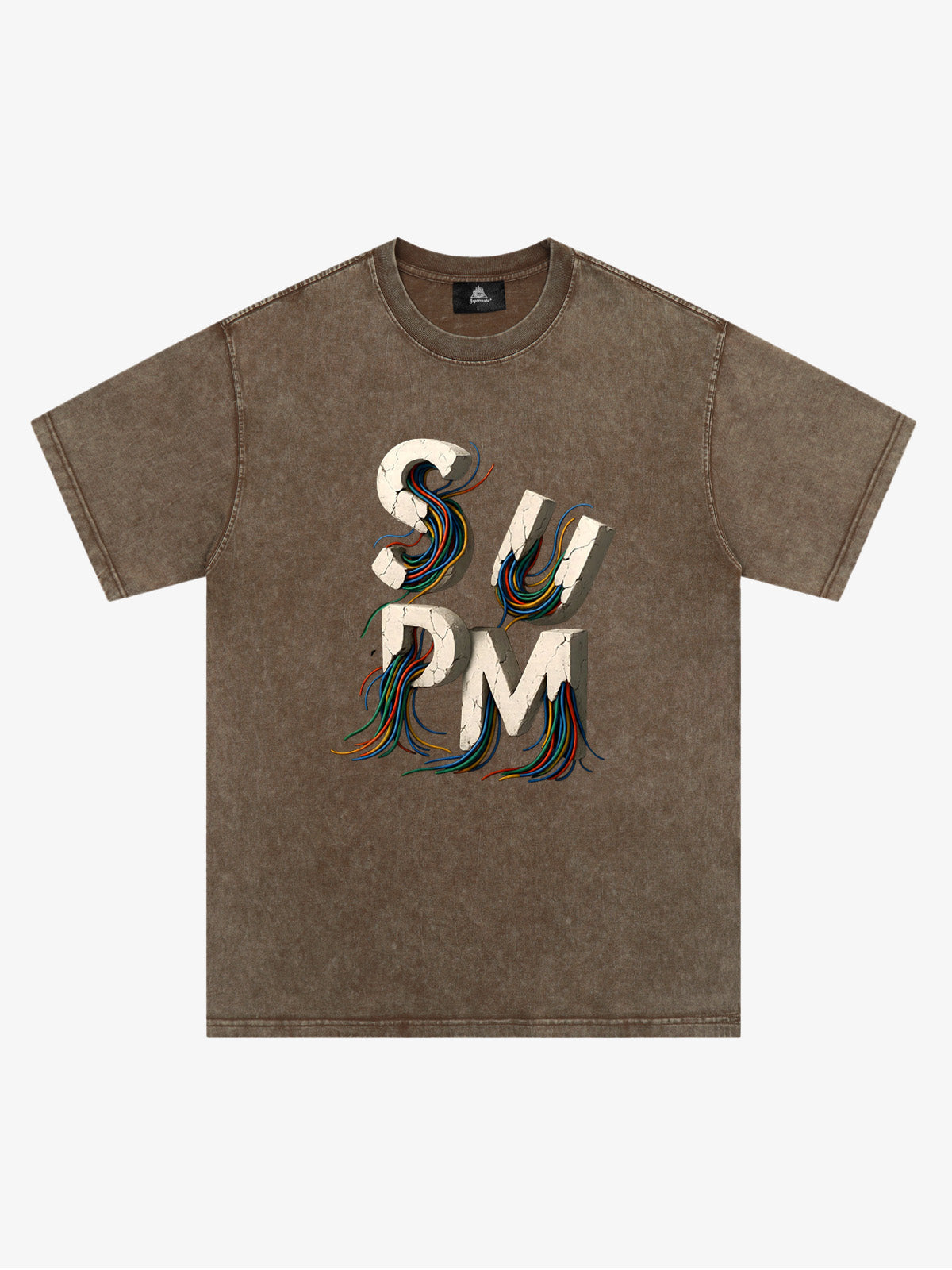 supm cable graphic T-shirt