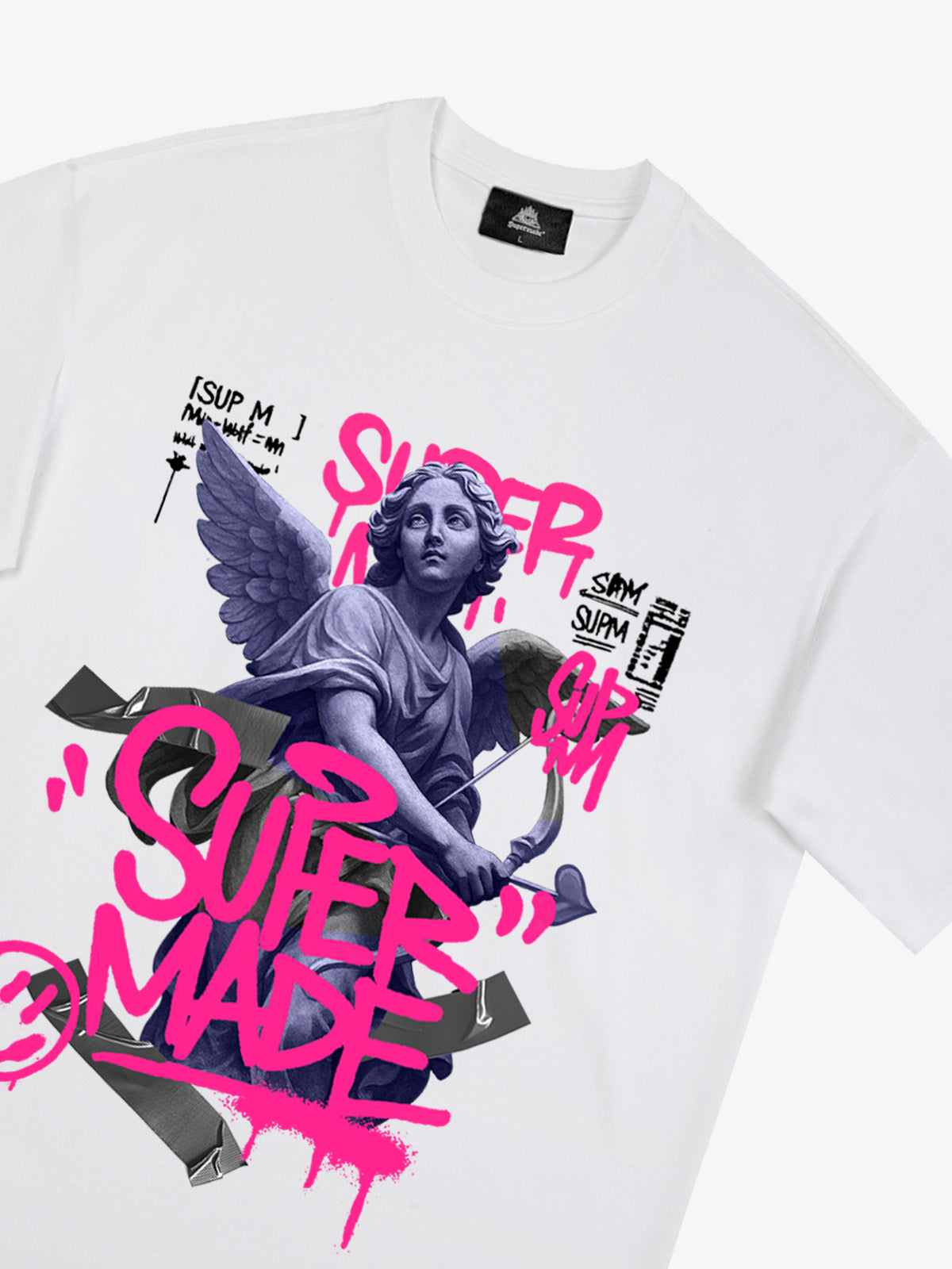 Street Lucky Angel graphic design T-shirt