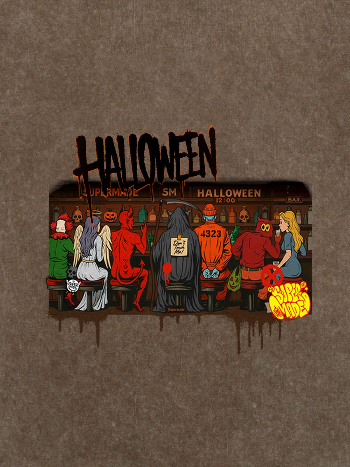 Thesupermade Halloween Pub Party T-shirt