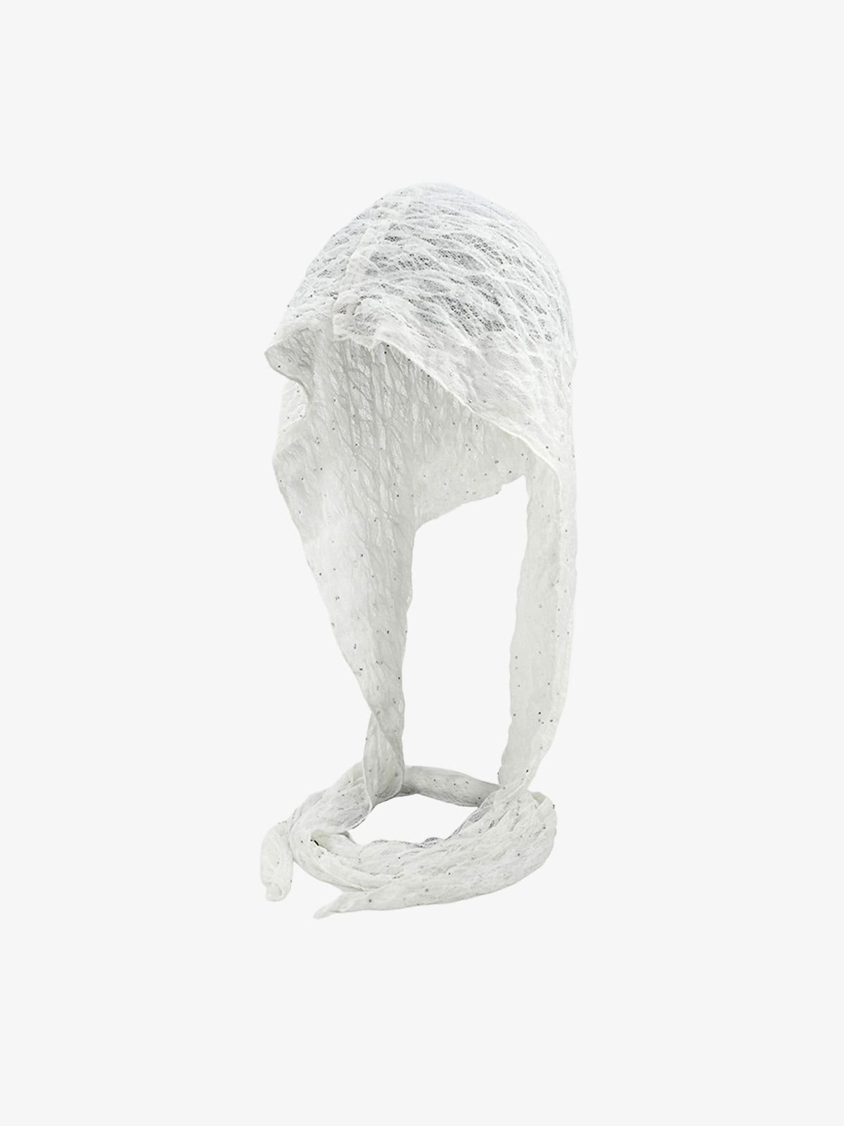 Elegant Lace Bonnet with Adjustable Ties for Versatile Styling