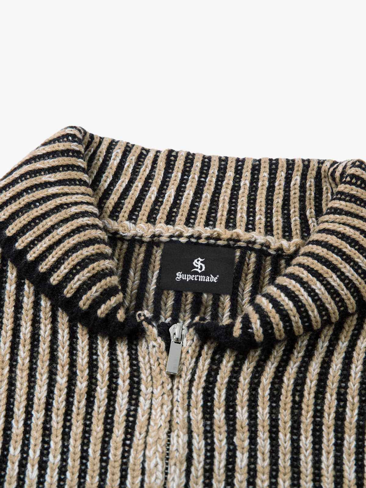 Striped Zip-Up Jacket for Casual Elegance