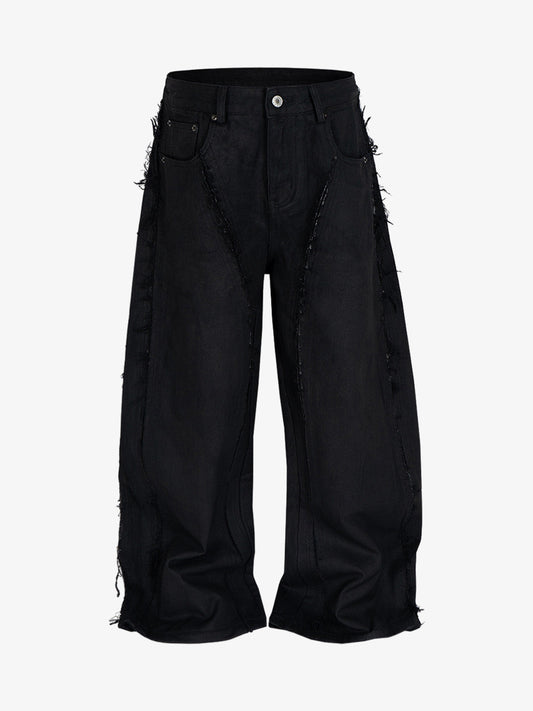 Waxed Baggy Side Whisker Jeans