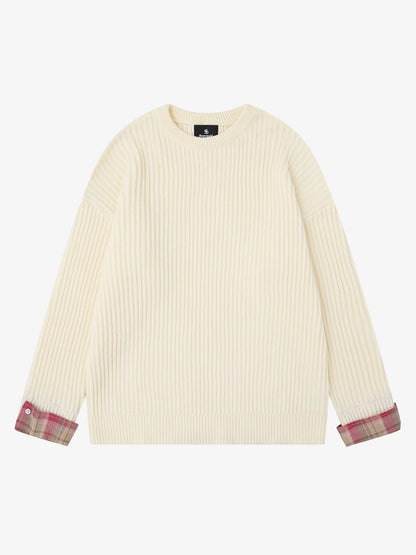 Striped Crew Neck Sweater for Women - Stylish and Cozy Winter Knitwear