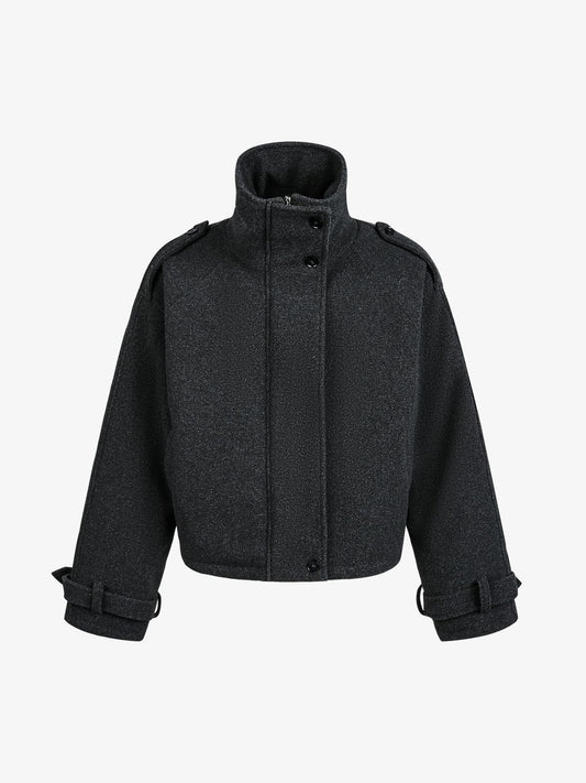 Stylish Zip-Up Jacket with Sleek Button Detail